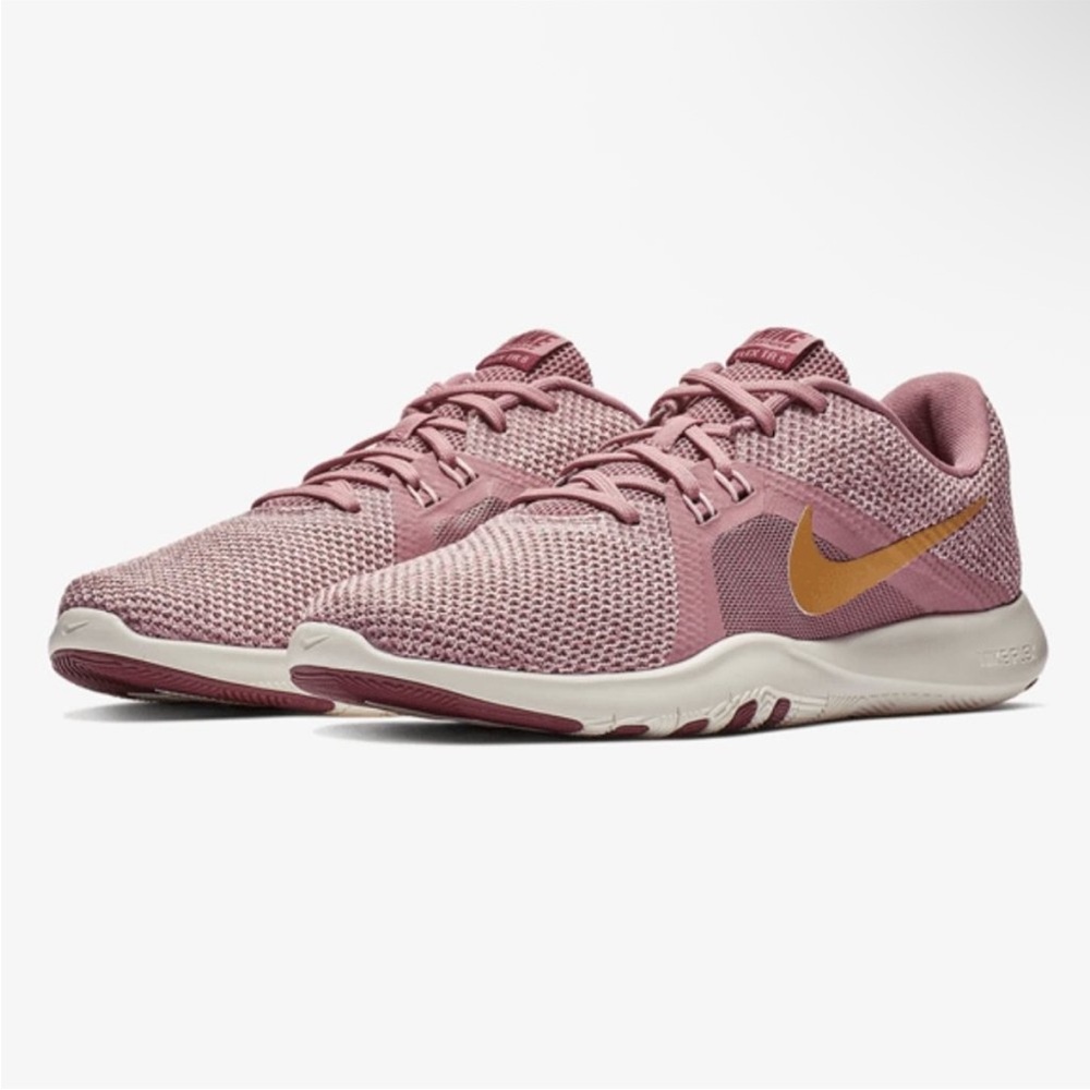 NWT Nike Flex Trainer 8 AMP Sneakers Plum Dust Pink Purple Women’s Sz 8